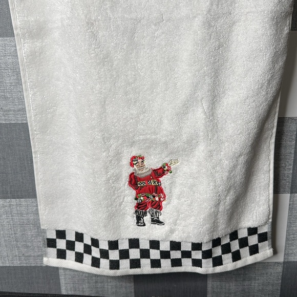 Mackenzie Childs Hand Towel Santa - Picture 2 of 5